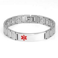 Tyson Mens Medical Magnet ID Bracelet 8 1/2 Inch